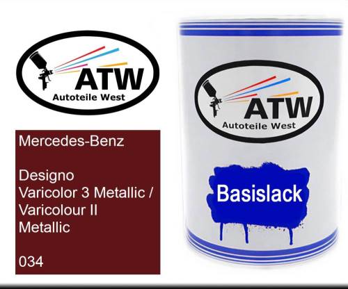 Mercedes-Benz, Designo Varicolor 3 Metallic / Varicolour II Metallic, 034: 500ml Lackdose, von ATW Autoteile West.
